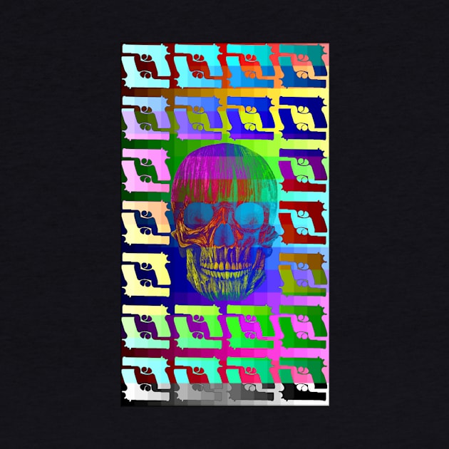 Rainbow skull by Cybertrunk